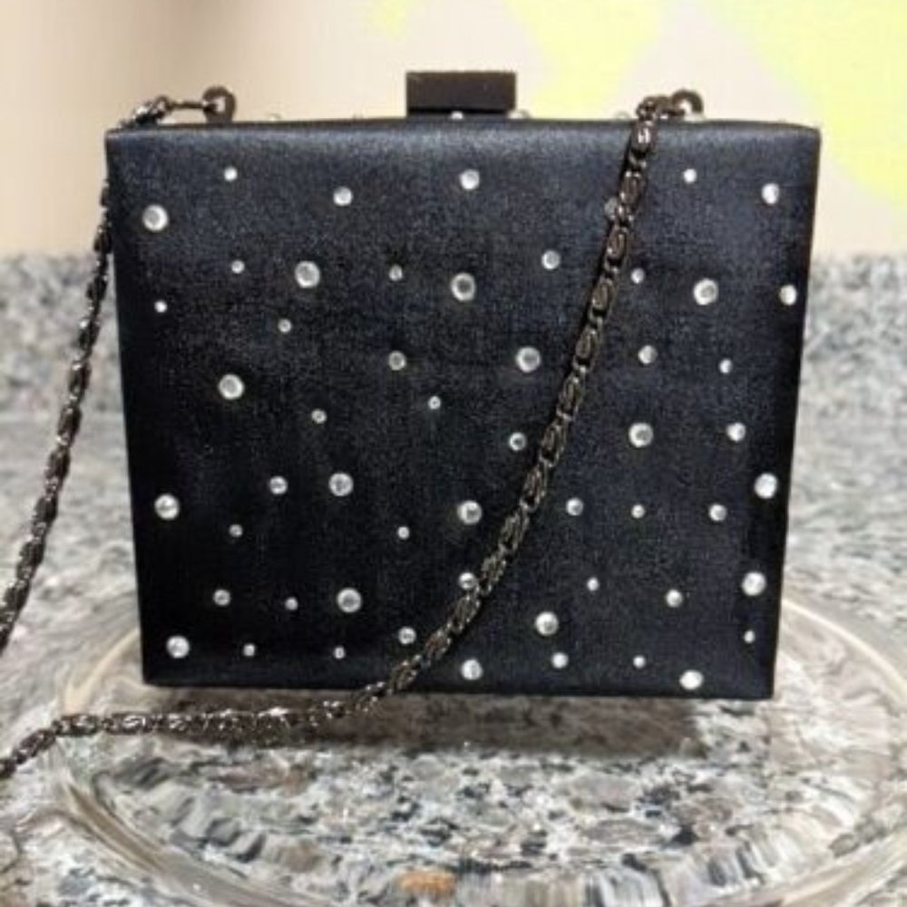 Black Women's Small Crossbody Box Mini Purse